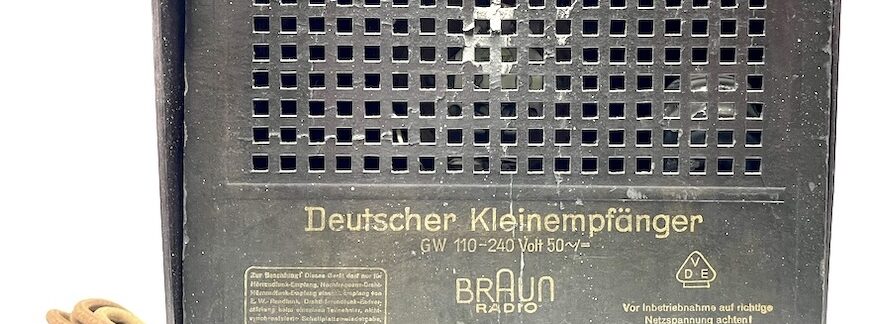 Braun DKE 38 - Deutschen Kleinempfängers